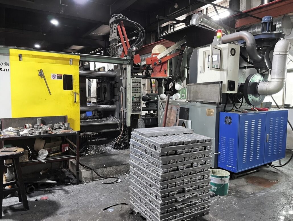Aluminum die casting machine