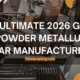 gear manufacturing by powder metallurgy